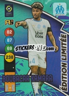 Sticker Boubacar Kamara - FOOT 2021-2022. Adrenalyn XL n. LE-BC - Panini