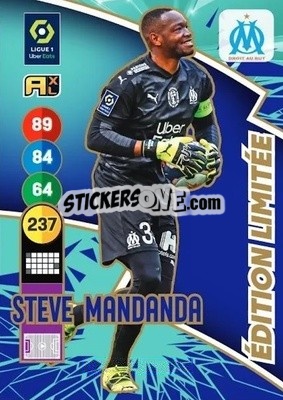 Cromo Steve Mandanda - FOOT 2021-2022. Adrenalyn XL - Panini
