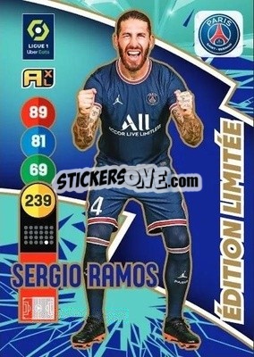 Sticker Sergio Ramos - FOOT 2021-2022. Adrenalyn XL n. LE-SR - Panini