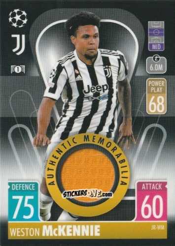 Cromo Weston Mckennie - UEFA Champions League & Europa League 2021-2022. Match Attax n. JR-WM - Topps