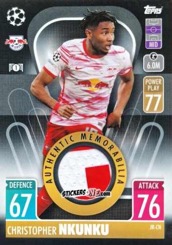 Cromo Christopher Nkunku - UEFA Champions League & Europa League 2021-2022. Match Attax n. JR-CN - Topps