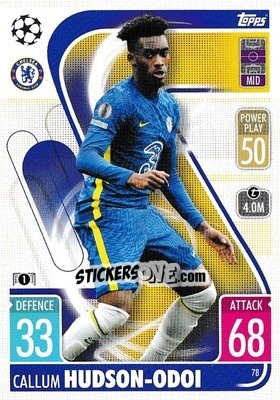 Sticker Callum Hudson-Odoi - UEFA Champions League & Europa League 2021-2022. Match Attax n. 78 - Topps