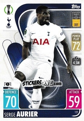 Sticker Serge Aurier - UEFA Champions League & Europa League 2021-2022. Match Attax n. 122 - Topps
