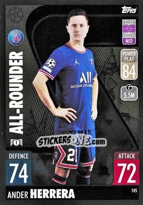 Sticker Ander Herrera - UEFA Champions League & Europa League 2021-2022. Match Attax n. 145 - Topps