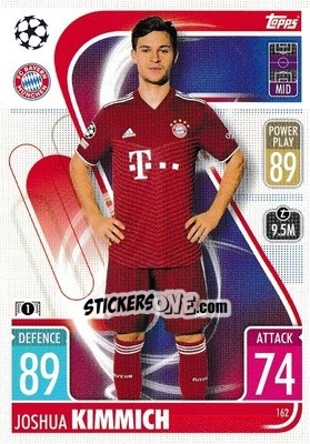 Sticker Joshua Kimmich - UEFA Champions League & Europa League 2021-2022. Match Attax n. 162 - Topps