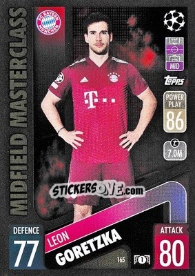 Sticker Leon Goretzka - UEFA Champions League & Europa League 2021-2022. Match Attax n. 165 - Topps
