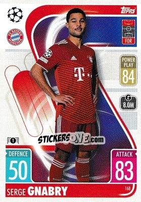 Cromo Serge Gnabry - UEFA Champions League & Europa League 2021-2022. Match Attax - Topps