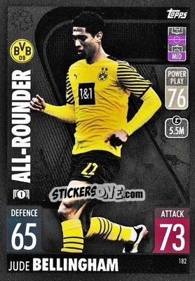 Sticker Jude Bellingham - UEFA Champions League & Europa League 2021-2022. Match Attax n. 182 - Topps