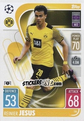 Sticker Reinier Jesus - UEFA Champions League & Europa League 2021-2022. Match Attax n. 186 - Topps