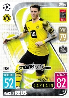 Sticker Marco Reus - UEFA Champions League & Europa League 2021-2022. Match Attax n. 188 - Topps