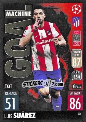 Cromo Luis Suárez - UEFA Champions League & Europa League 2021-2022. Match Attax - Topps