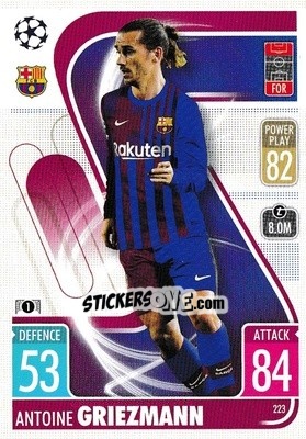 Sticker Antoine Griezmann - UEFA Champions League & Europa League 2021-2022. Match Attax - Topps
