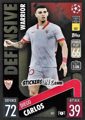 Figurina Diego Carlos - UEFA Champions League & Europa League 2021-2022. Match Attax - Topps