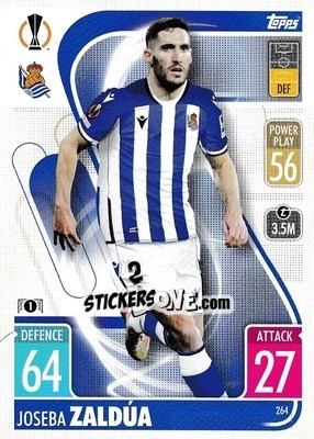 Sticker Joseba Zali úa - UEFA Champions League & Europa League 2021-2022. Match Attax n. 264 - Topps