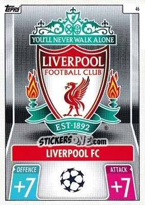 Sticker Club Badge - UEFA Champions League & Europa League 2021-2022. Match Attax n. 46 - Topps