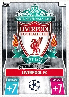 Sticker Club Badge - UEFA Champions League & Europa League 2021-2022. Match Attax - Topps