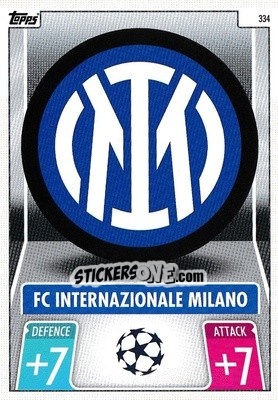 Sticker Club Badge - UEFA Champions League & Europa League 2021-2022. Match Attax n. 334 - Topps