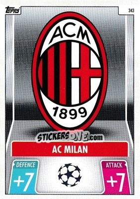 Sticker Club Badge - UEFA Champions League & Europa League 2021-2022. Match Attax n. 343 - Topps