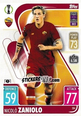 Sticker NicolòZaniolo - UEFA Champions League & Europa League 2021-2022. Match Attax n. 384 - Topps