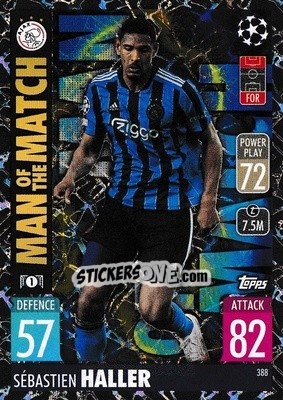 Sticker Sébastien Haller - UEFA Champions League & Europa League 2021-2022. Match Attax n. 388 - Topps