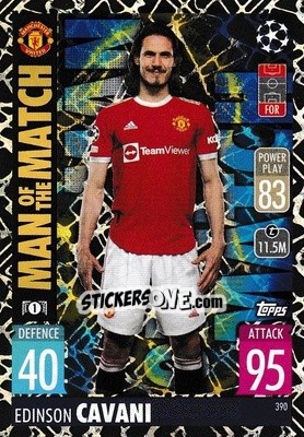 Sticker Edinson Cavani - UEFA Champions League & Europa League 2021-2022. Match Attax n. 390 - Topps