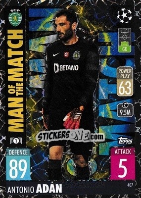 Sticker Antonio Adán - UEFA Champions League & Europa League 2021-2022. Match Attax n. 407 - Topps