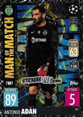 Figurina Antonio Adán - UEFA Champions League & Europa League 2021-2022. Match Attax - Topps