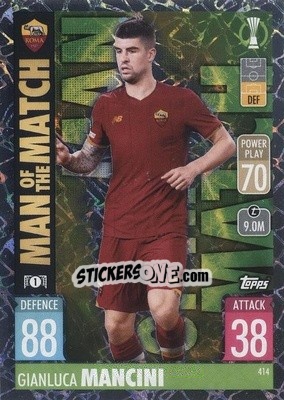 Figurina Gianluca Mancini - UEFA Champions League & Europa League 2021-2022. Match Attax - Topps