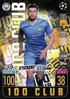 Sticker Rúben Dias - UEFA Champions League & Europa League 2021-2022. Match Attax n. 450 - Topps