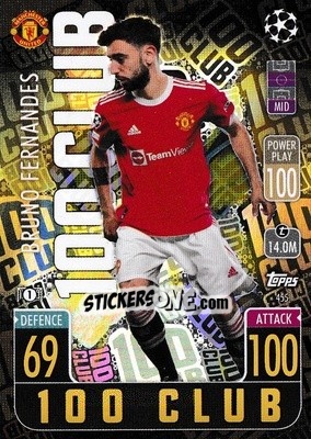 Sticker Bruno Fernandes - UEFA Champions League & Europa League 2021-2022. Match Attax n. 455 - Topps