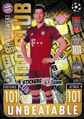 Sticker Robert Lewandowski - UEFA Champions League & Europa League 2021-2022. Match Attax n. 459 - Topps