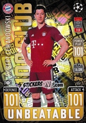 Sticker Robert Lewandowski - UEFA Champions League & Europa League 2021-2022. Match Attax - Topps