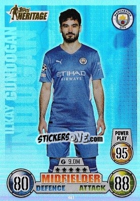Sticker Ilkay Gündogan - UEFA Champions League & Europa League 2021-2022. Match Attax n. 461 - Topps