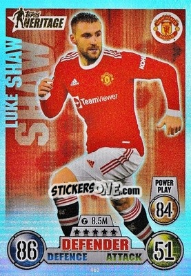 Sticker Luke Shaw - UEFA Champions League & Europa League 2021-2022. Match Attax n. 462 - Topps