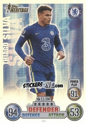 Sticker Thiago Silva - UEFA Champions League & Europa League 2021-2022. Match Attax - Topps