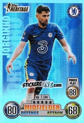 Sticker Jorginho - UEFA Champions League & Europa League 2021-2022. Match Attax n. 467 - Topps