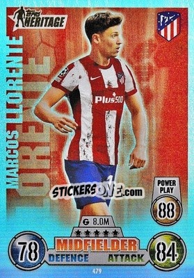Sticker Marcos Llorente - UEFA Champions League & Europa League 2021-2022. Match Attax n. 479 - Topps