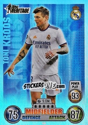 Sticker Toni Kroos - UEFA Champions League & Europa League 2021-2022. Match Attax n. 484 - Topps