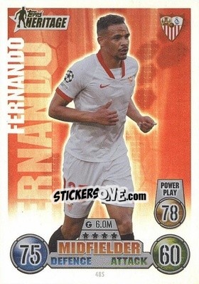 Sticker Fernando - UEFA Champions League & Europa League 2021-2022. Match Attax n. 485 - Topps