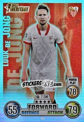 Figurina Luuk de Jong - UEFA Champions League & Europa League 2021-2022. Match Attax - Topps