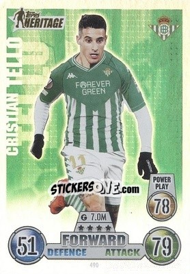 Sticker Cristian Tello - UEFA Champions League & Europa League 2021-2022. Match Attax n. 490 - Topps