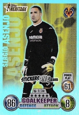 Figurina Sergio Asenjo - UEFA Champions League & Europa League 2021-2022. Match Attax - Topps