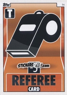 Sticker Referee - UEFA Champions League & Europa League 2021-2022. Match Attax n. T4 - Topps