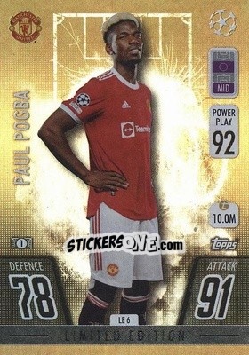 Figurina Paul Pogba - UEFA Champions League & Europa League 2021-2022. Match Attax - Topps