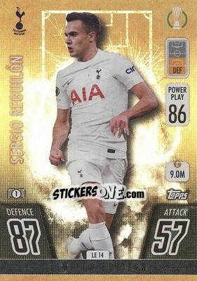 Figurina Sergio Reguilón - UEFA Champions League & Europa League 2021-2022. Match Attax - Topps