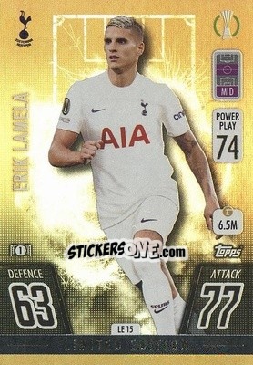 Sticker Erik Lamela - UEFA Champions League & Europa League 2021-2022. Match Attax n. LE15 - Topps