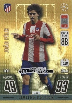 Cromo Joao Félix - UEFA Champions League & Europa League 2021-2022. Match Attax - Topps