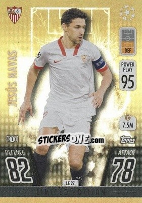 Sticker Jesús Navas - UEFA Champions League & Europa League 2021-2022. Match Attax n. LE27 - Topps