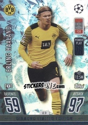 Sticker Erling Haaland - UEFA Champions League & Europa League 2021-2022. Match Attax n. LE-D - Topps