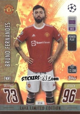 Sticker Bruno Fernandes - UEFA Champions League & Europa League 2021-2022. Match Attax n. LE-LA - Topps